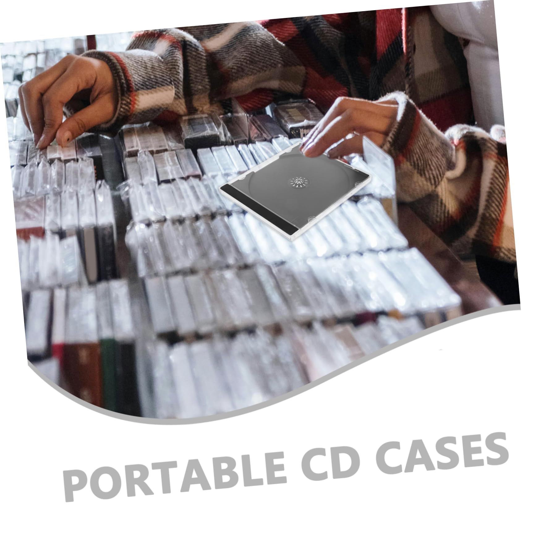 Garneck 3 Set Di Organizer Portatili Custodia Riutilizzabile Materiale Sicuro Per Dvd Compatto E Facile Da Trasportare Per Viaggi Casa Auto 5 Pezzi * 3
