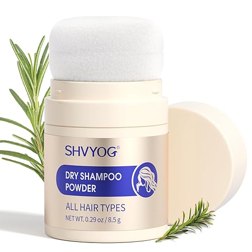 SHVYOG Champú seco en polvo para mujeres y hombres, champú seco de tamaño de viaje, sin yeso blanco, no tóxico, orgánico, libre de parabenos y