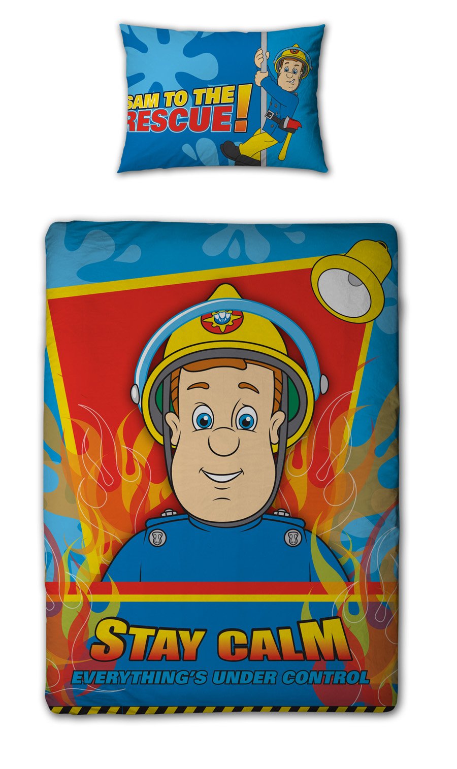 fireman sam cot duvet set