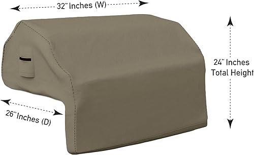 Miniatura 3 de Covers & all Funda integrada para parrilla al aire libre, duradera cubierta impermeable de 12 onzas, material máximo con bolsillo de aire y elástico