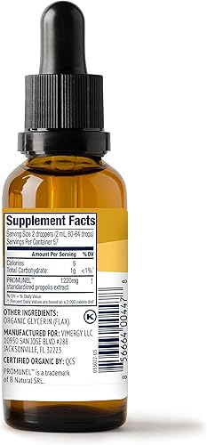 Miniatura 3 de Vimergy PropolisPure® – Apoya la salud inmune y respiratoria* – Beneficios para la salud oral* – Certificado orgánico USDA, Kosher, Paleo amistoso,