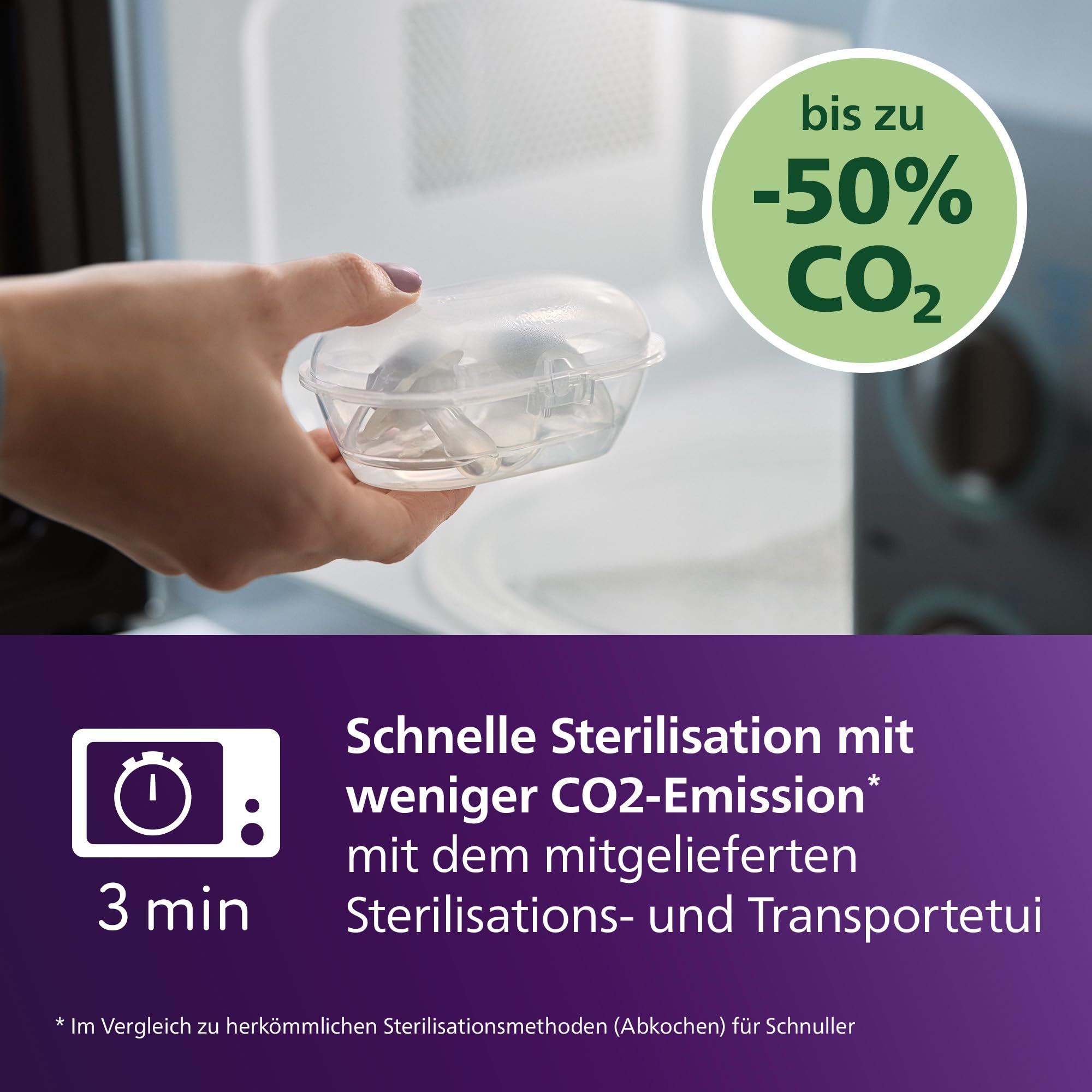 Philips Avent ultra air Day & Night Schnuller – kiefergerecht geformtes Design, für Babys ab 18 Monaten, leuchtet im Dunkeln, extra fester, symmetrischer Silikonsauger, BPA-frei, 4er-Pack, SCF349/56