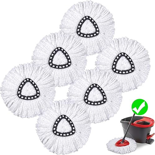CDYJDY - Cabezales de repuesto para trapeador O Cedar Mop de repuesto, cabezales de trapeador giratorios fáciles de limpiar, instalar y