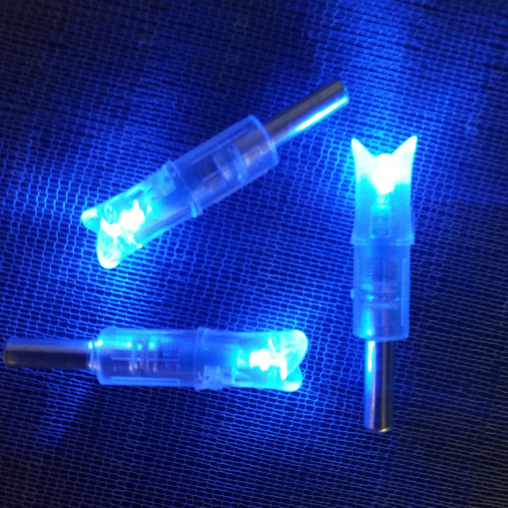 SHARROW Encoche de Flèche Lumineuses LED Lighted Nocks Automatiquement ID 0.297"-0.302" pour Arbalète