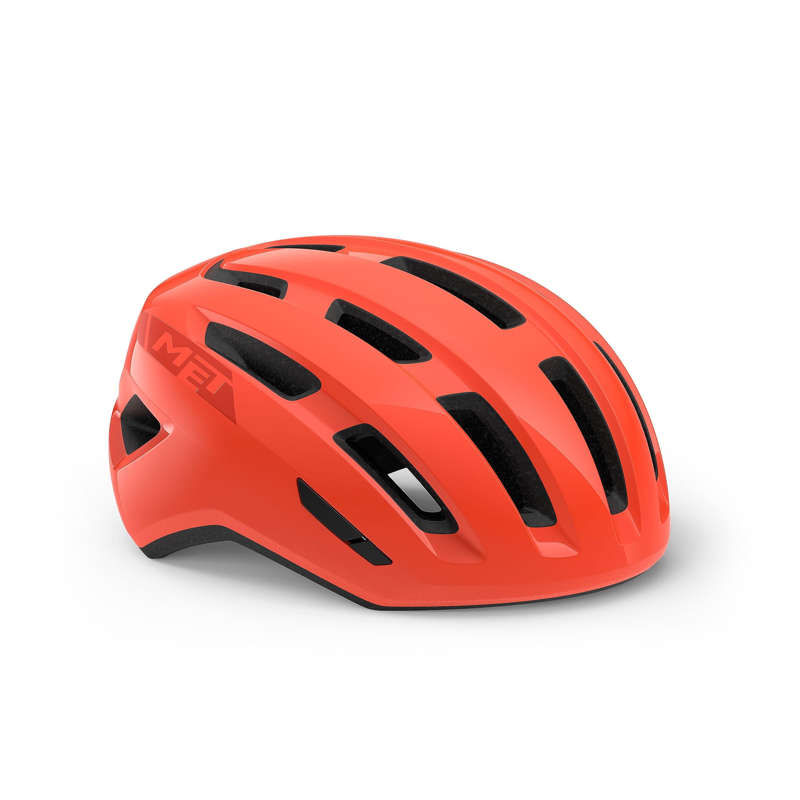 MET Miles MIPS City Cycling Helmet, Glossy Coral, Size 52-58cm