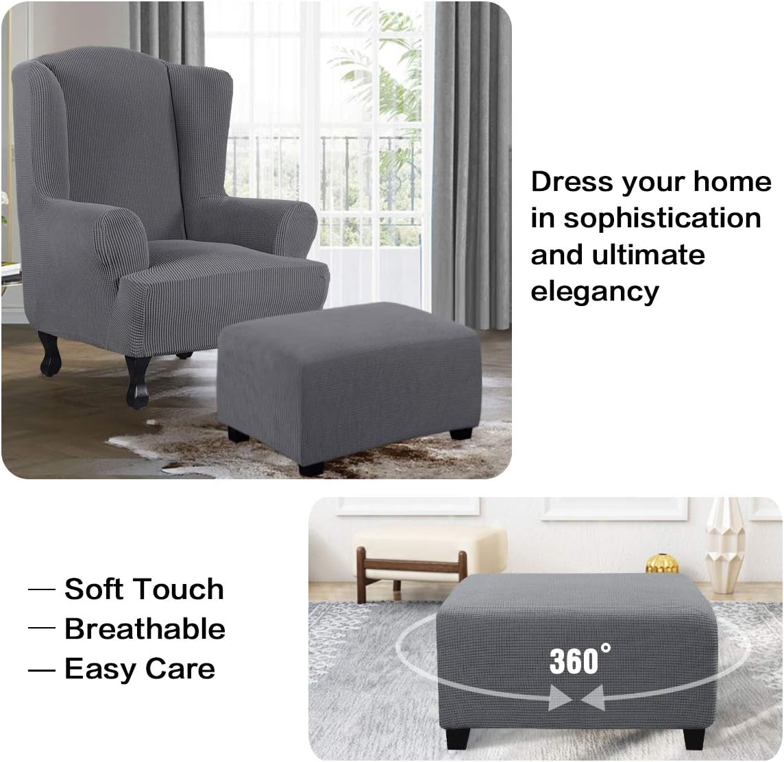Buy Ottoman Slipcovers Rectangle Gray Footrest Sofa Slipcovers Footstool Protector Covers Stretch Fabric Storage Ottoman Covers Buy Ottoman Slipcovers Rectangle Gray Footrest Sofa Slipcovers Footstool Protector Covers Stretch Fabric Storage Ottoman Covers
