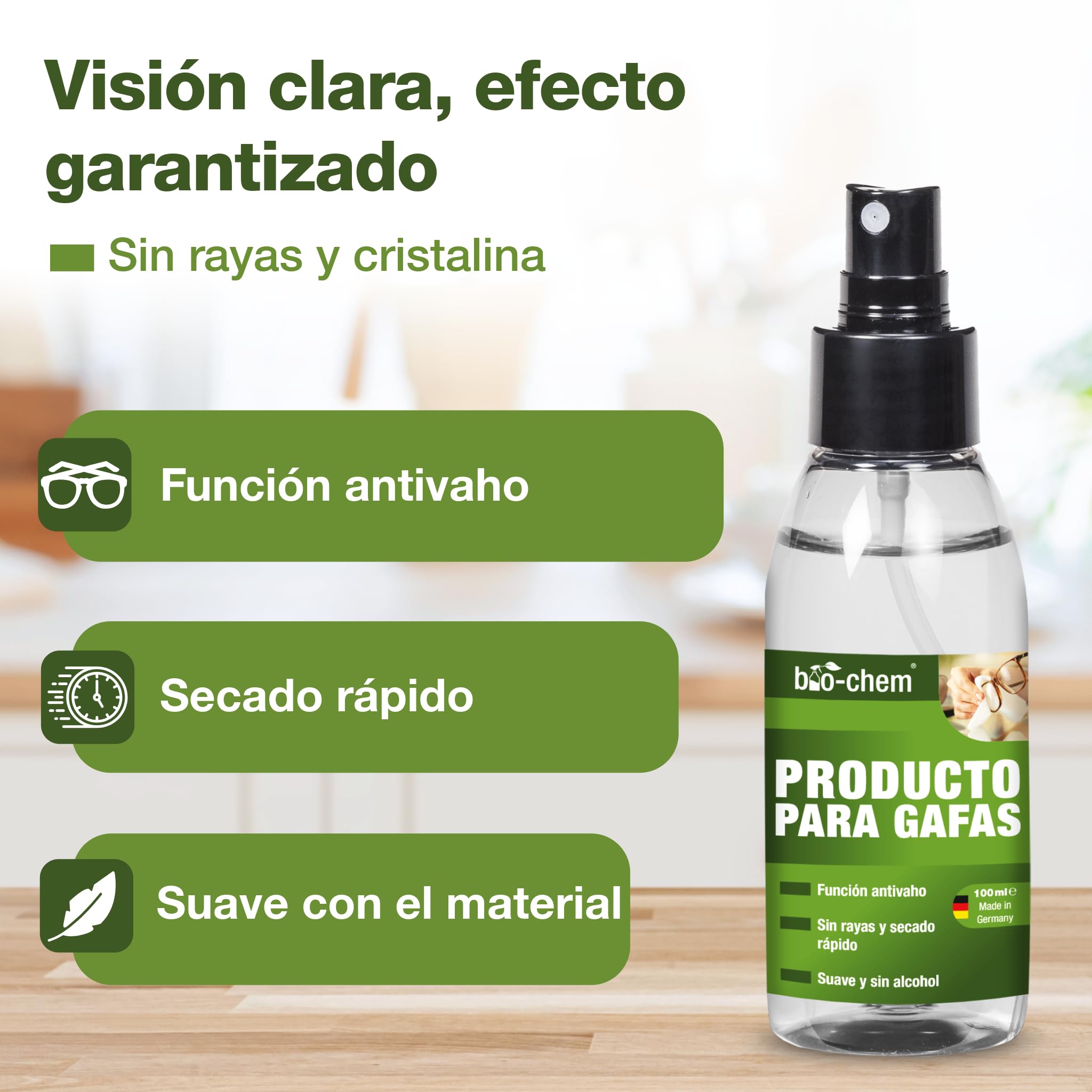 Bio-Chem Limpiador de gafas y lentes 2x 100ml