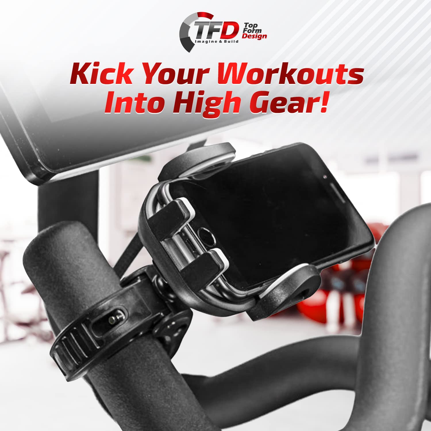 Peloton Treadmill TFD Universal Bike Phone Mount 360° Rotating