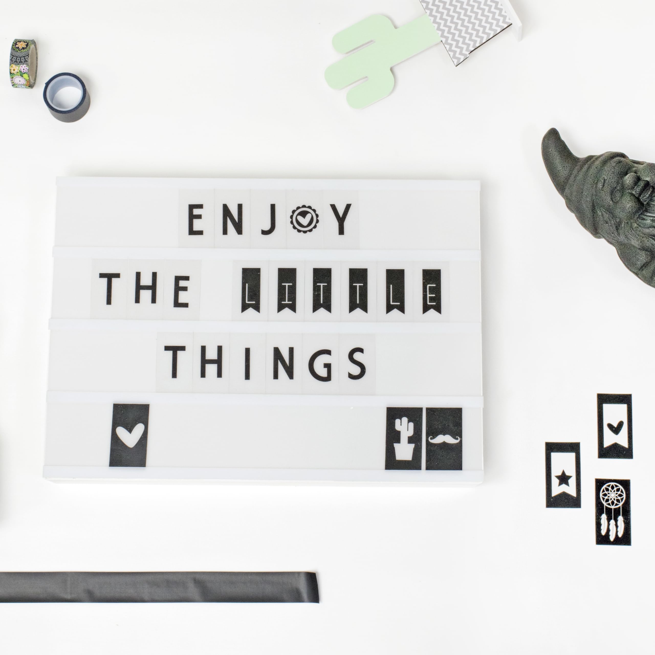 Lightbox mit buchstaben – A3 – 85 zeichen