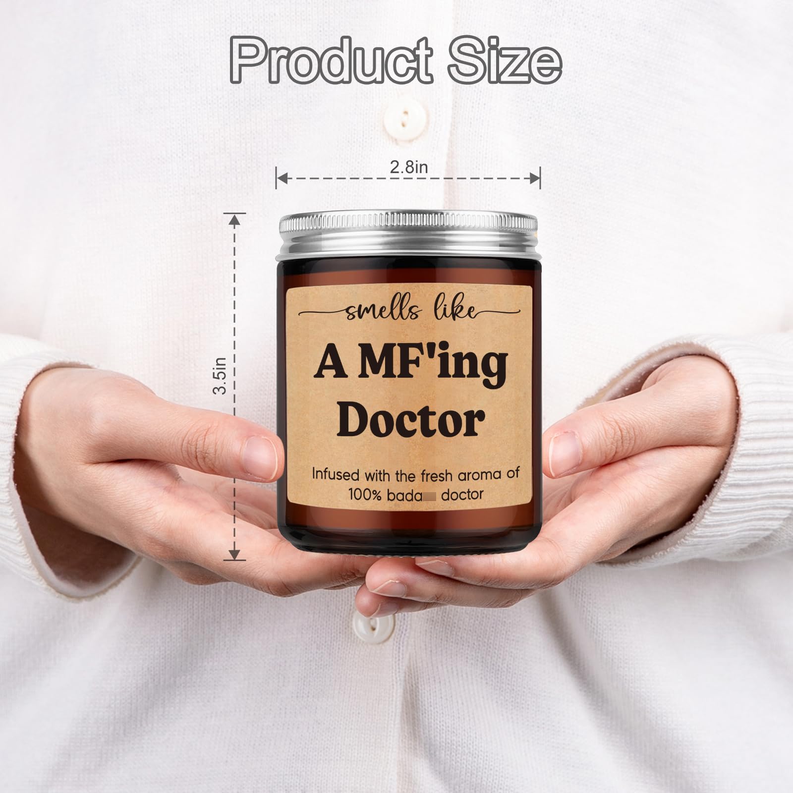Miracu Candle, Doctor Gifts for Women Men, Funny Cool Medical Student Gifts for Doctors Female, Med School Acceptance, Appreciation Doctor's Day, Residency Graduation for Male Future Surgeon, Best Dr