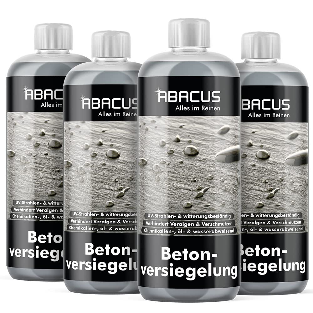 Abacus 2115.4 - Sellador de hormigón y piedra para pavimentos, hormigón, mármol, granito y fachadas (4 x 1 l)
