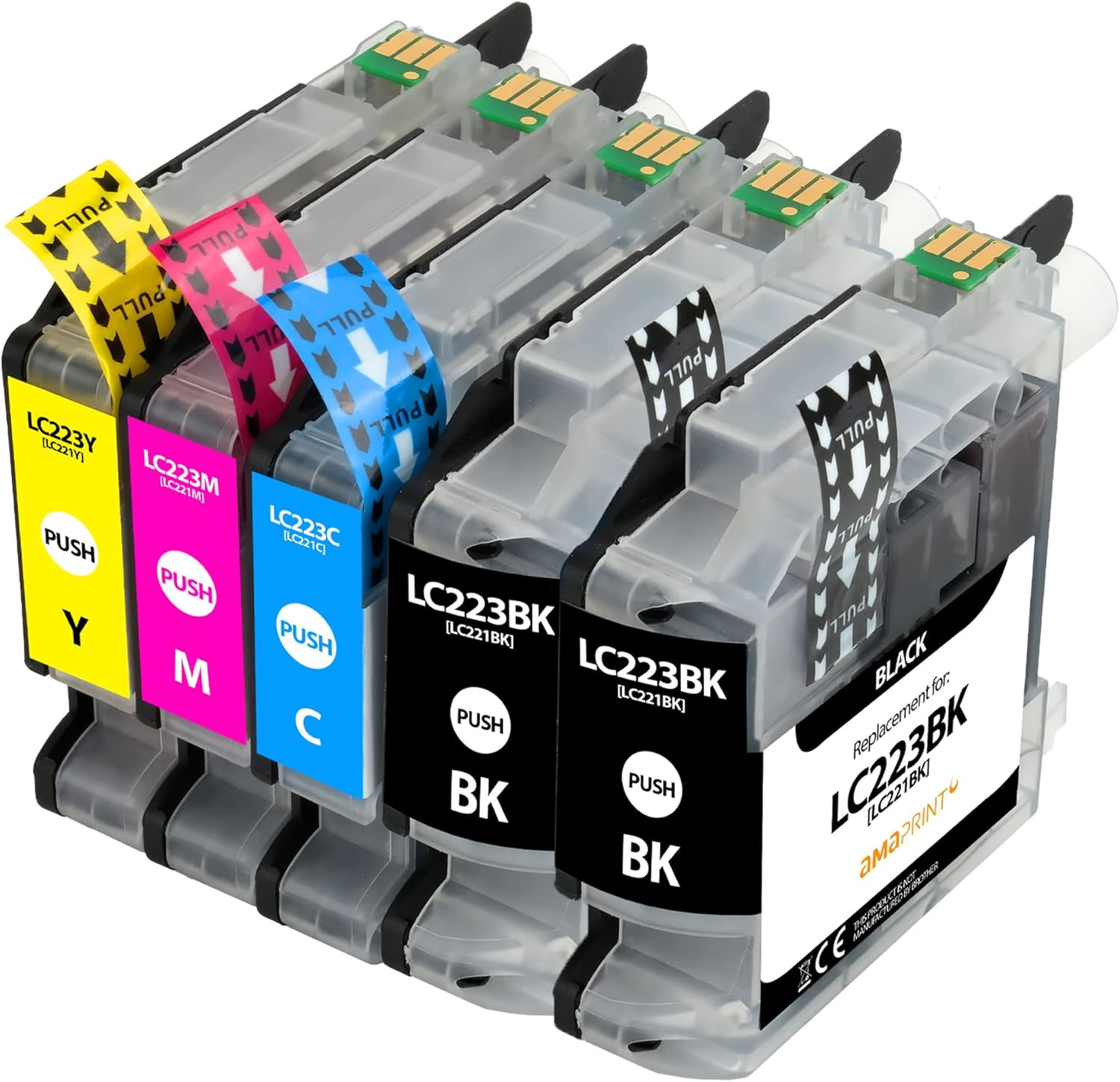 Brother Mfc J480dw Patronen Werden Nicht Erkannt Amaprint 5 XL Patronen kompatibel mit Brother LC223 LC223xl passend für
