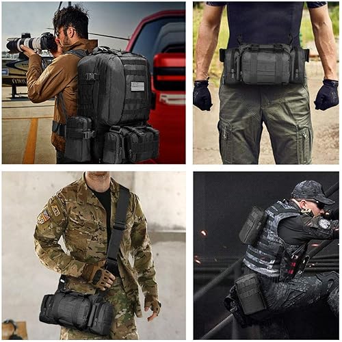 Miniatura 8 de CVLIFE Mochila táctica militar de asalto mochila Molle desmontable