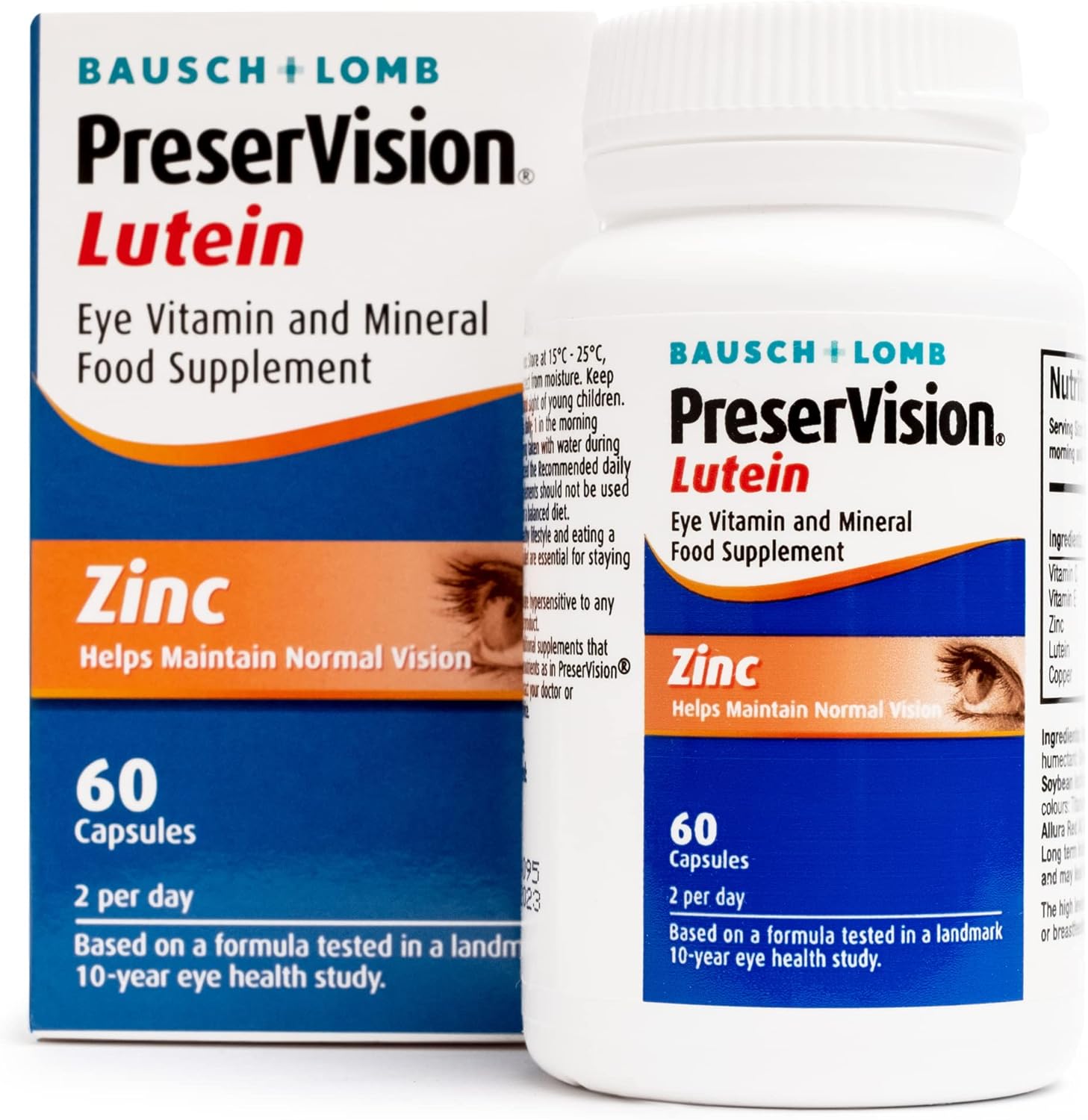 PreserVision Lutein by Bausch + Lomb, Lutein, Zinc, Copper and Vitamin