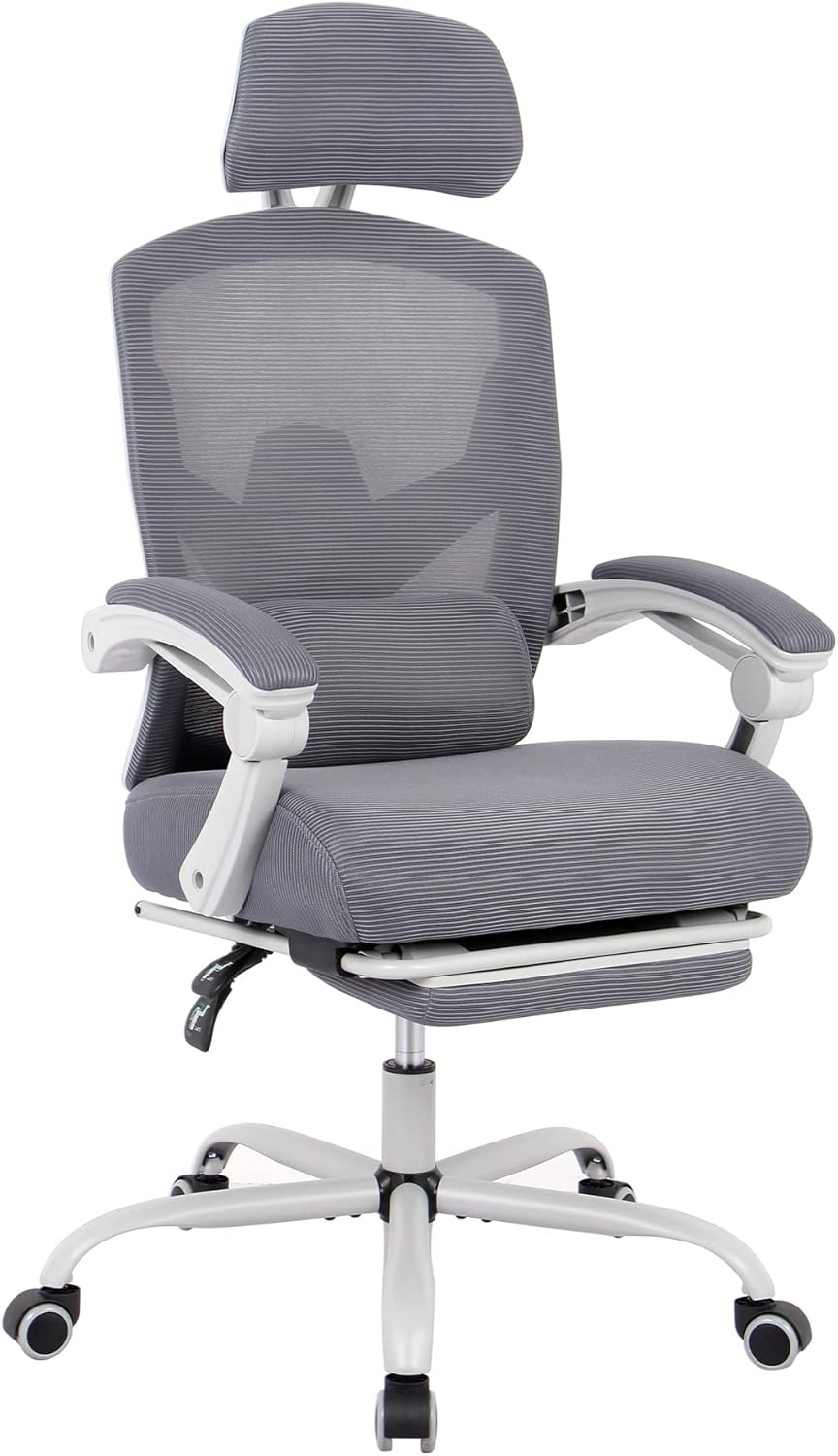 オフィスチェア事務所チェアリクライニング機能足載せ付きロッキング