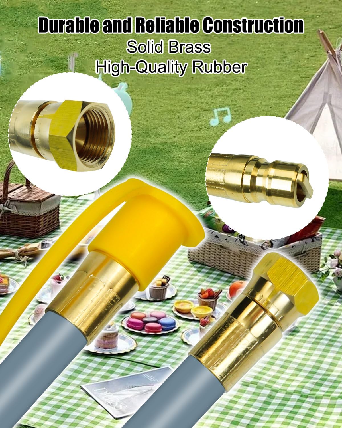 Propane to Natural Gas Conversion Kit Compatible with Nexgrill Grills, 10FT 1/2 Inch Grill Burners Conversion Kit