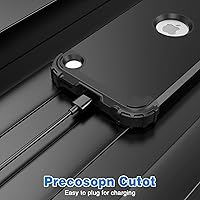 Vista 9 de IDweel Funda para iPod Touch de 7ª generación con 2 protectores de pantalla, híbrida 3 en 1, a prueba de golpes, delgada, resistente, carcasa