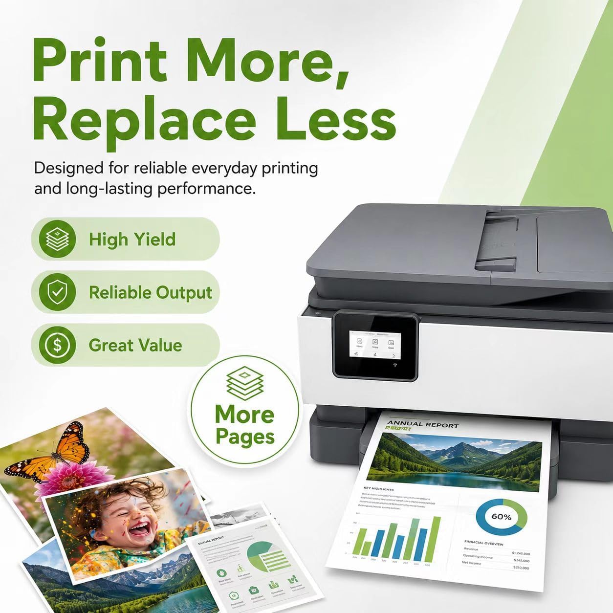 952XL Ink Cartridges Combo Pack Replacement for HP 952 Officejet 8710 7740 image 4