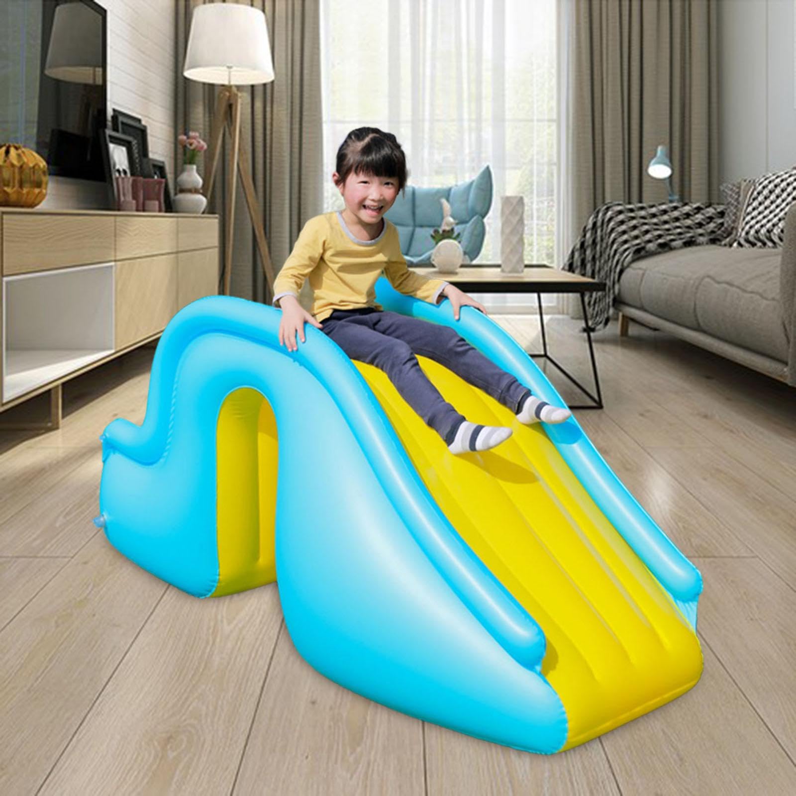 Inflable Tobogán Piscina Deslizador Agua Juego Inflable Antideslizante Parque Acuático Material PVC Seguro Y Adecuado para Niños en Piscinas