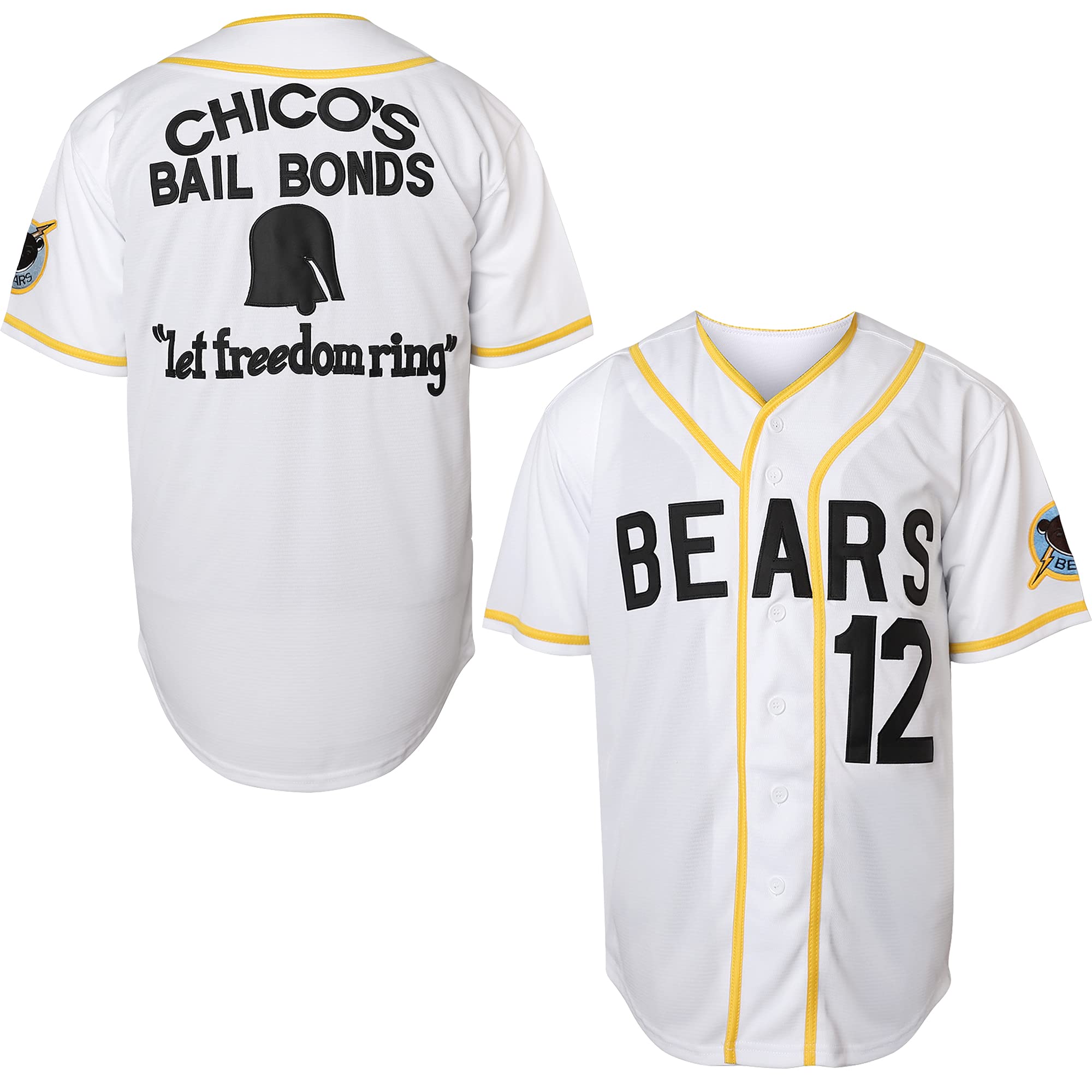 EETUG Bad News Bears Jersey #3 Kelly Leak #12 Tanner Boyle Stitched Movie 1976 Chico's Bail Bonds Baseball Jersey S-3XL