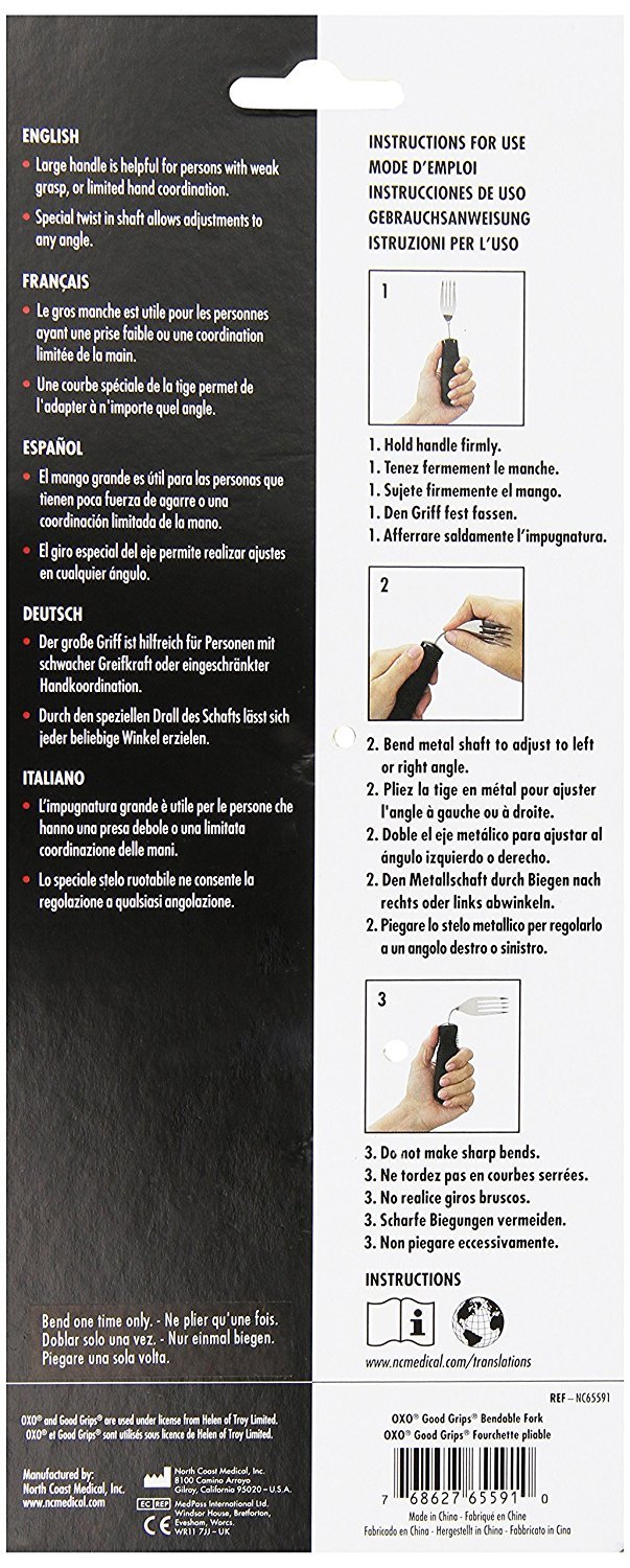 Patterson Medical - Forchette con manico rinforzato