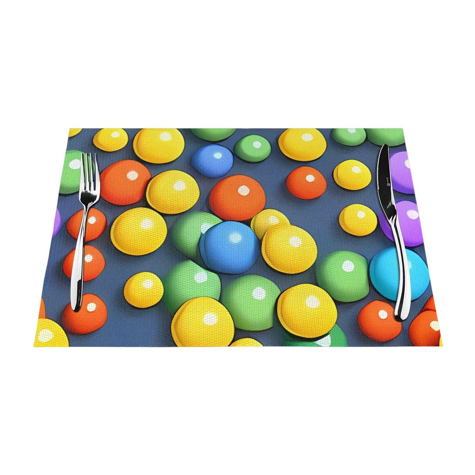 Sets de table tissés colorés pour une décoration de salle à manger chaleureuse et moderne