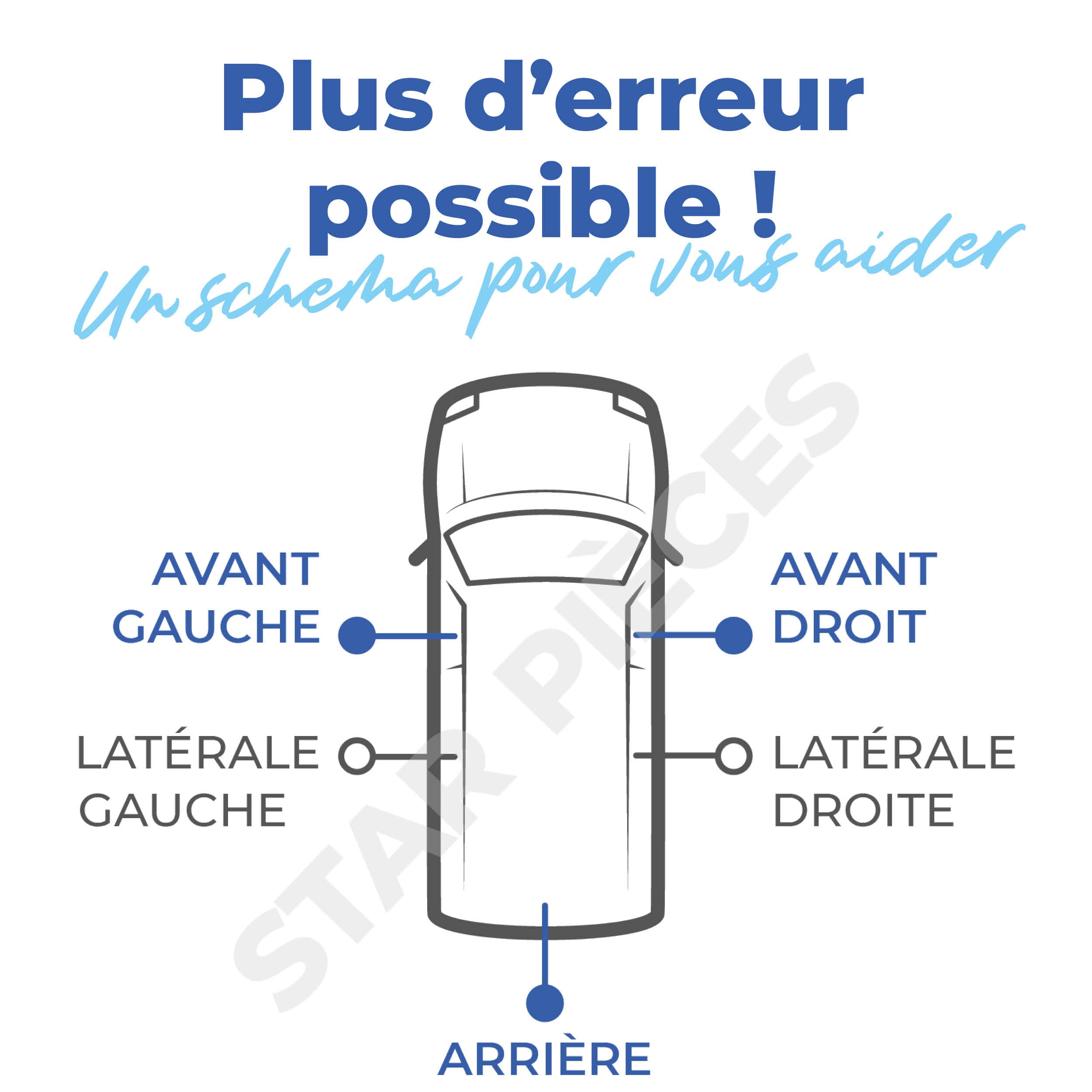STARKIT PERFORMANCE Poignée de porte compatible pour Berlingo 1, Saxo, ZX, Partner 1, 106 (1996-2008) poignée extérieure | 9101.J5 | 9101.J4