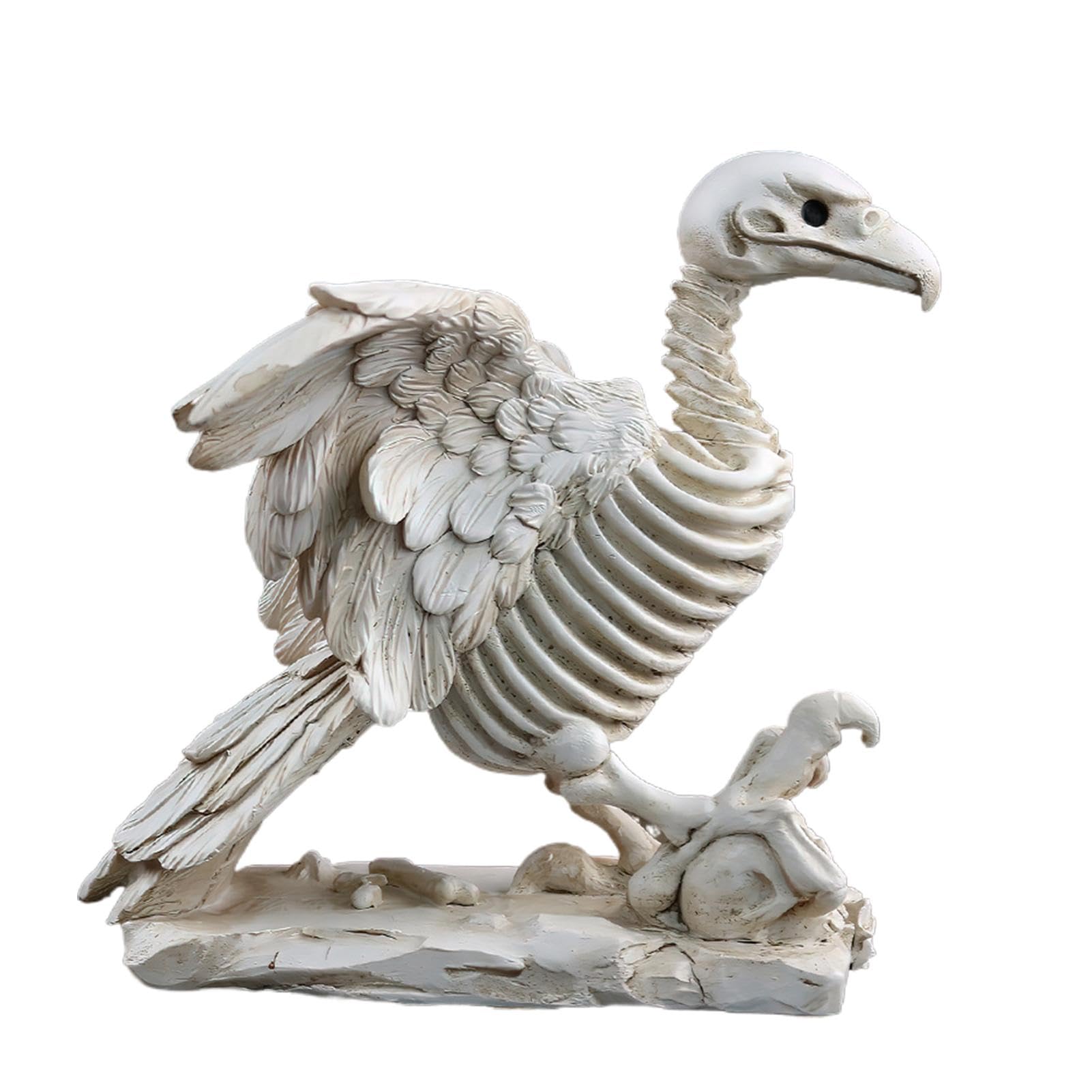 Figurine animale squelette en résine vautour pour statue Halloween salon