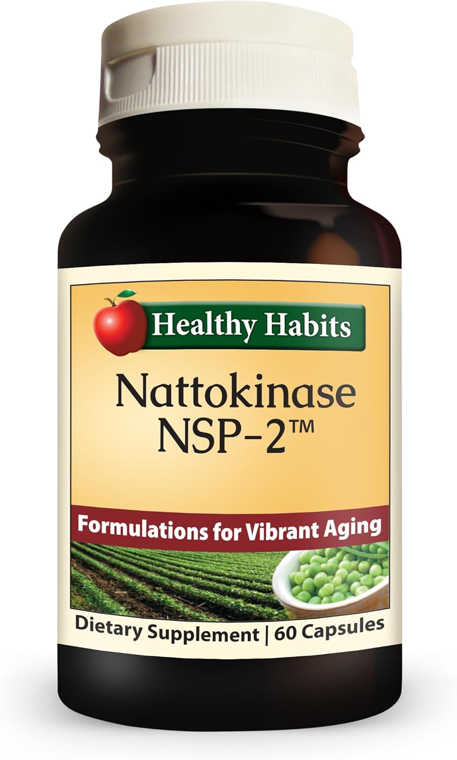 Healthy Habits Nattokinase NSP2 High Potency Cardiovascular Health Supplement 60 Count