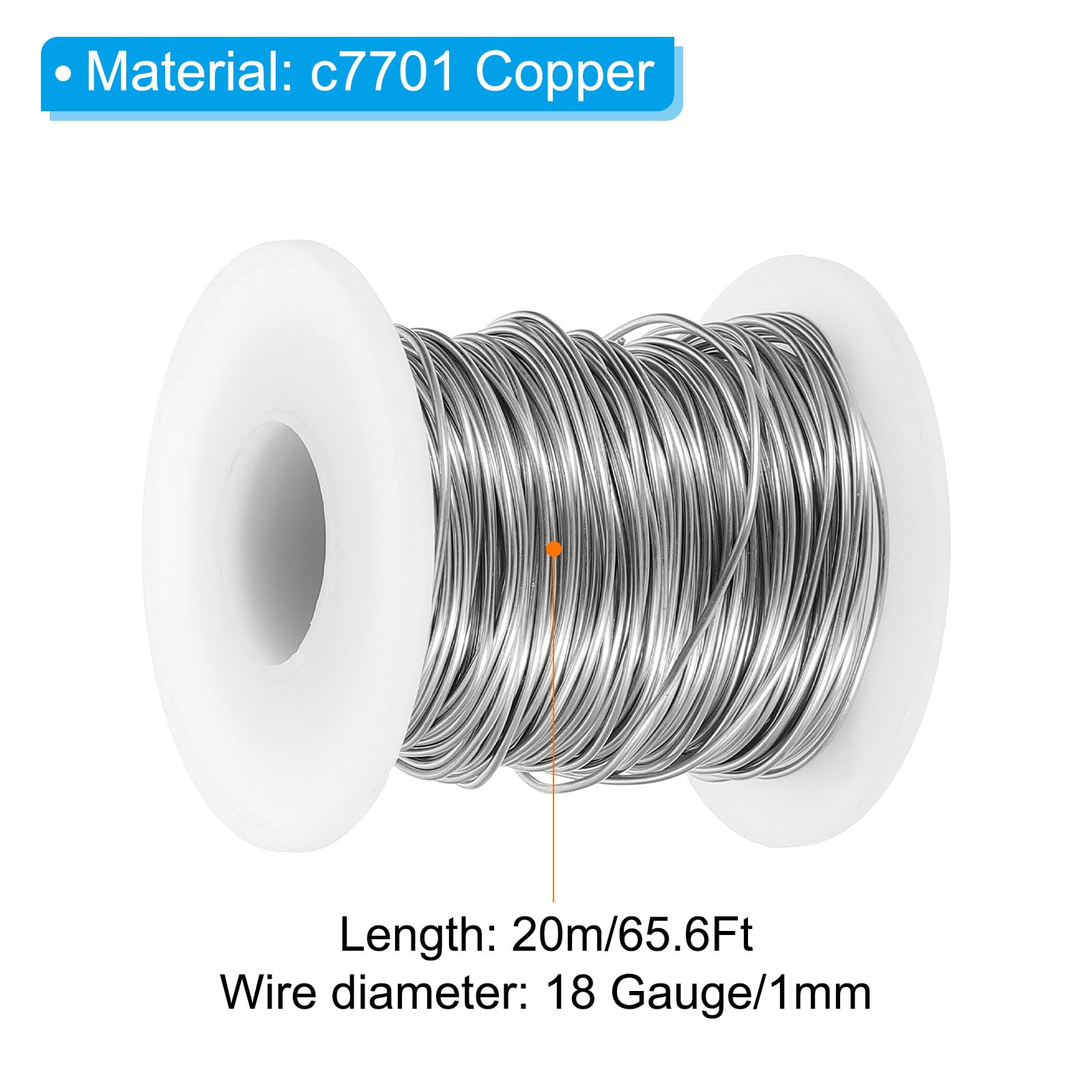 PATIKIL 18 Gauge Jewelry Copper Wire - Image 2