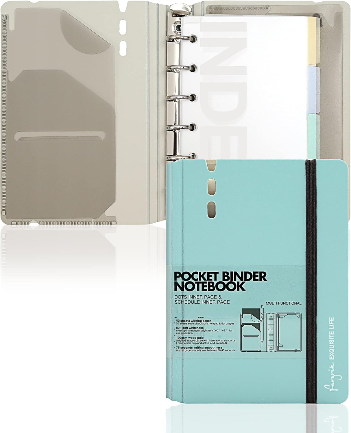 CAGIE A7 Small Binder Notebook with Removable Pages