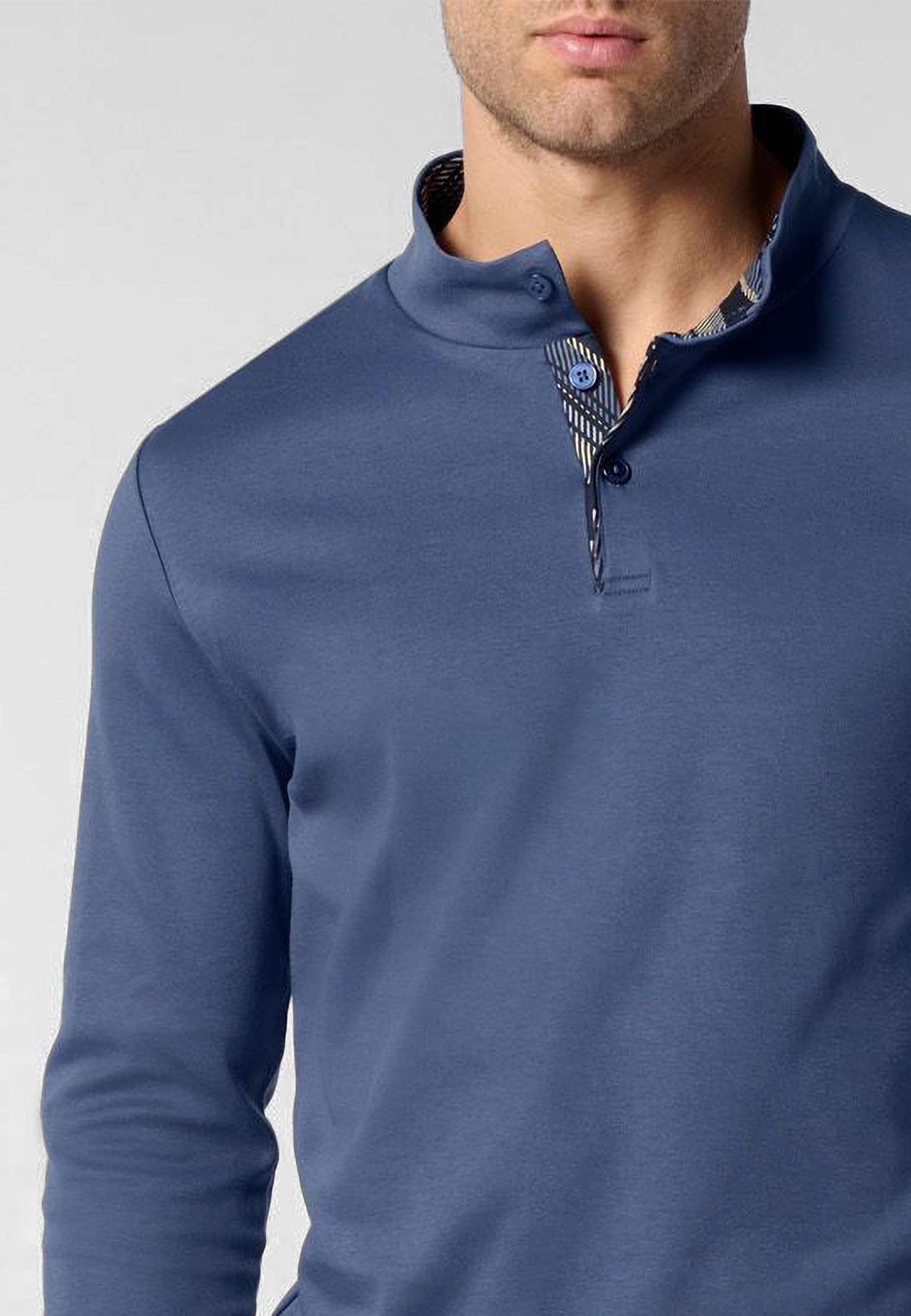 PEROFIL Pigiama Lungo Uomo Cotone Felpato Art. VPRT93204