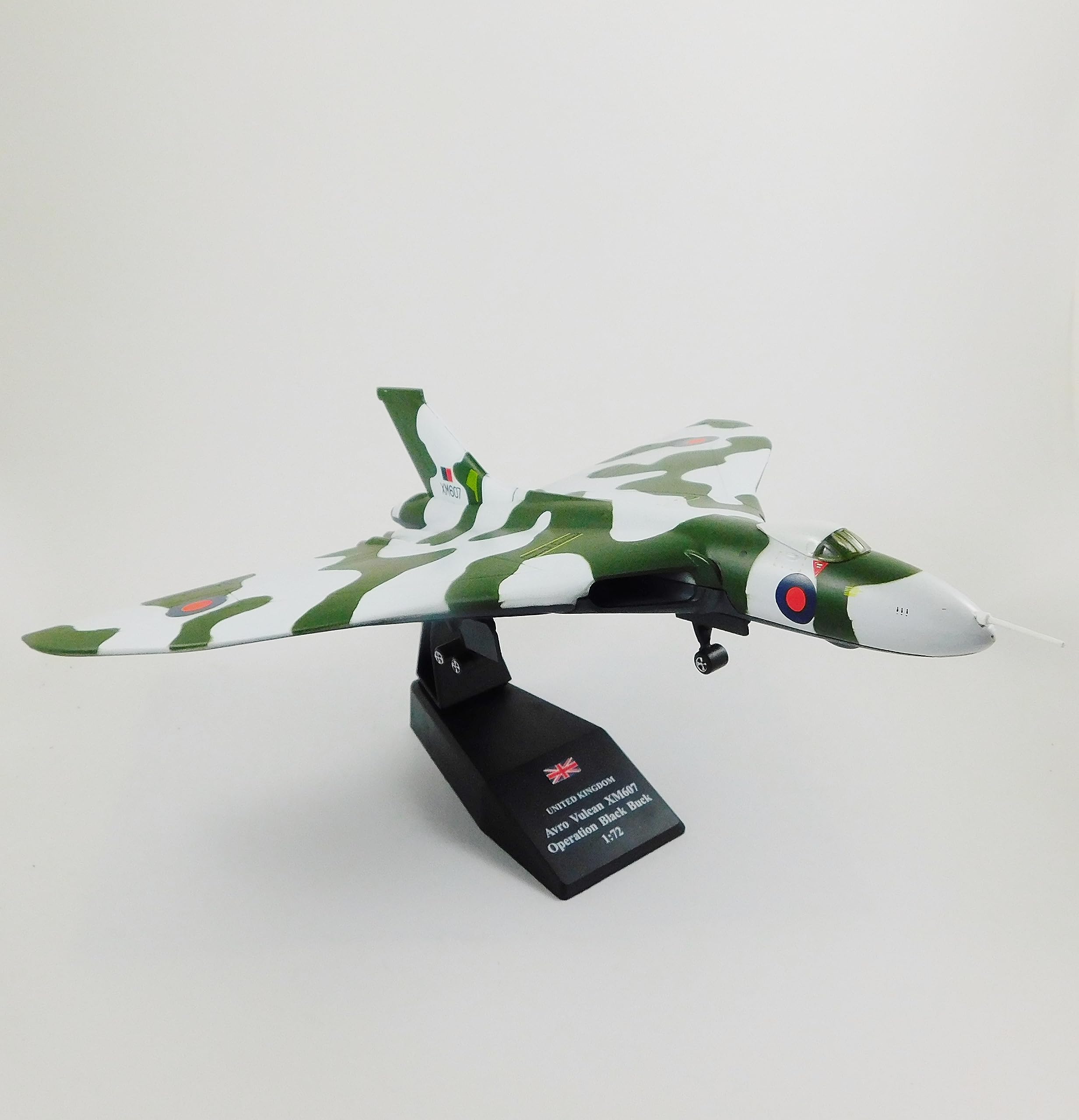 Modello Diecast in Lega 1:144 Avro Vulcan Bombardiere Aereo Militare Collezione