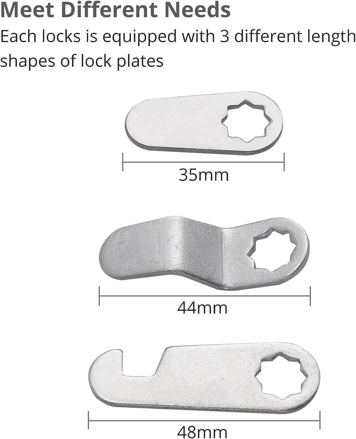 Cerradura Con Paleta Gancho 90° 30mm Para Cajón Armario, 6pz | Meses Sin Interés