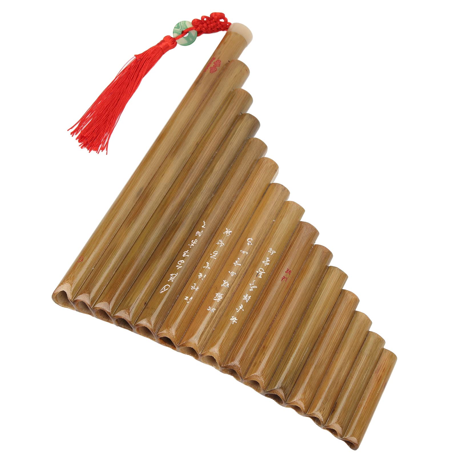 Flauto Di Pan In Bambù Naturale A 15 Tubi, Chiave G, Con Custodia E Kit Pulizia, Ideale Per Principianti E Studenti