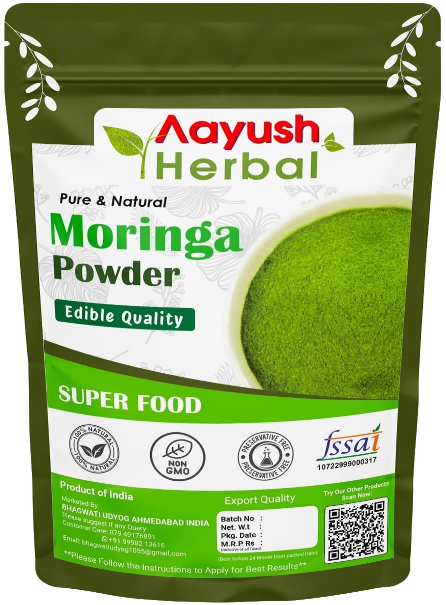 Aayush Herbal Moringa Powder Naturally Rich in Vitamins For Immunity Booster| Helps with Weight Management 100g (B0D5QJLP9W) Amazon Price History, Amazon Price Tracker