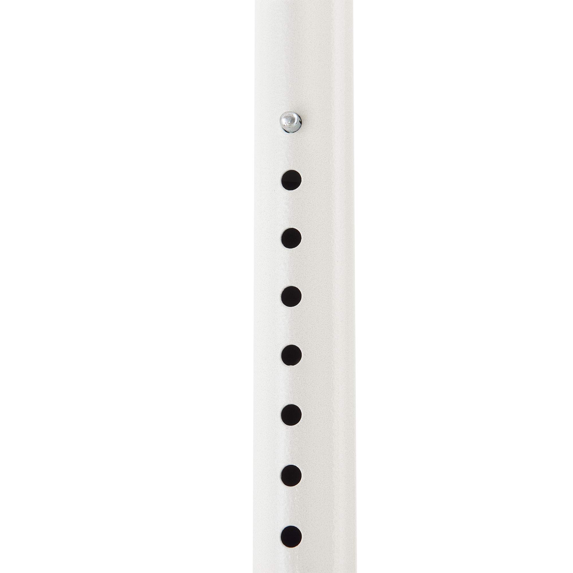 [en.casa] Appendiabiti Telescopico Asta Regolabile in Altezza 110-305 cm con 3 Bracci Appendi Abiti Organizzatore Gurdaroba Porta Abiti per Ingresso Cabina Armadio - Metallo Bianco