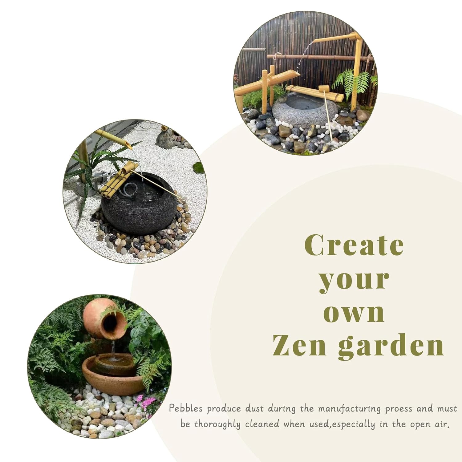 20LB Mixed Stones Pebbles River Rocks, Natural Beach Pebbles, 0.8-1.5" Decorative Rocks- Ideal for Garden Landscaping, Home Decor, Aquariums, Painting, Crafting and Gifts, Mixed Colors