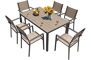 Homall Patio Dining Set 7 Pieces, Upgrade for 2023