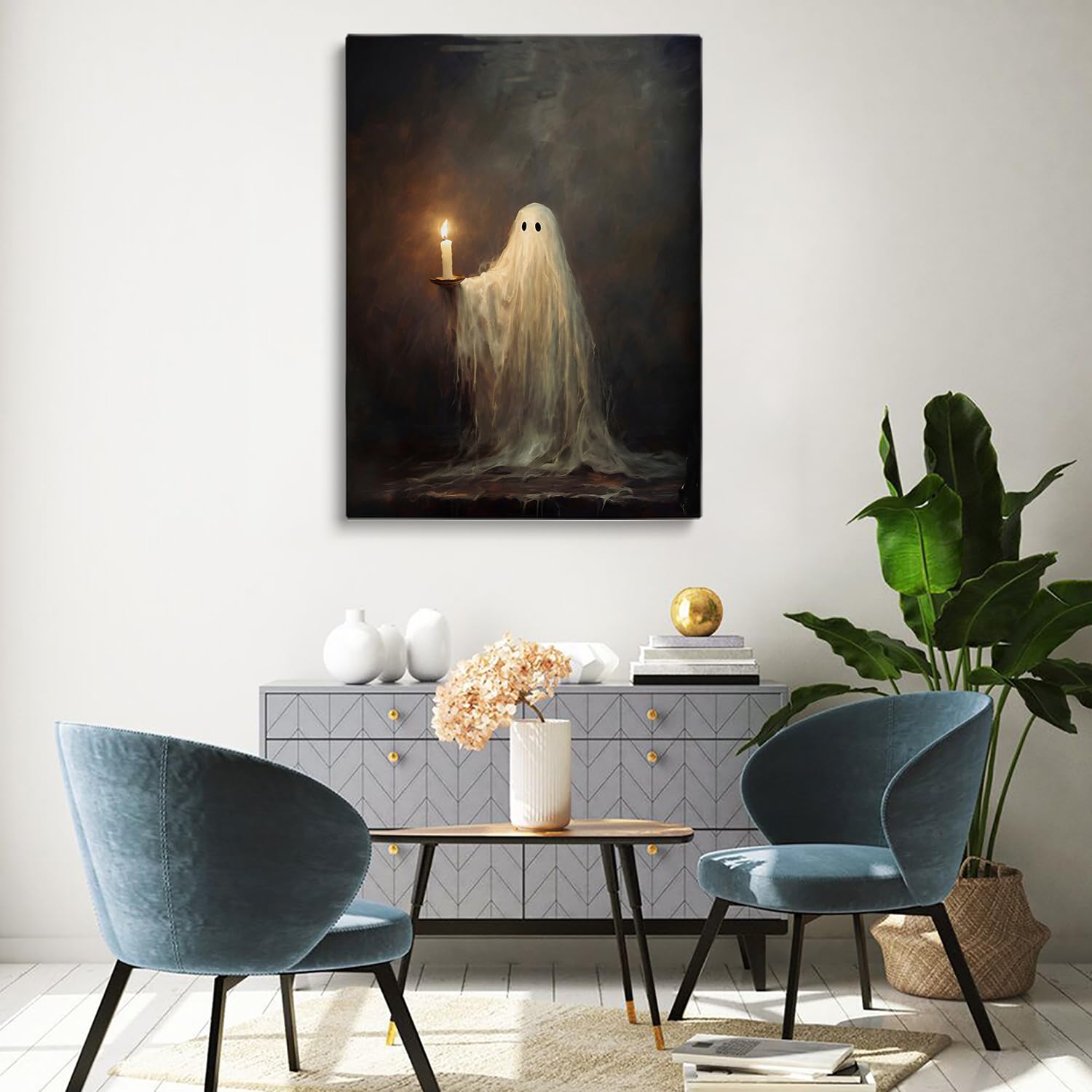 Amazon.com: Victorian Ghost Wall Art, Haunting Ghost Holding