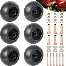 CheeMuii 6 Pack Lawn Mower Deck Wheel Kit Heavy-duty Mower Anti Scalp Deck Wheels Replace for Bad Boy 022-5234-98 Replace for Exmark 103-4051 103-7263 Etc