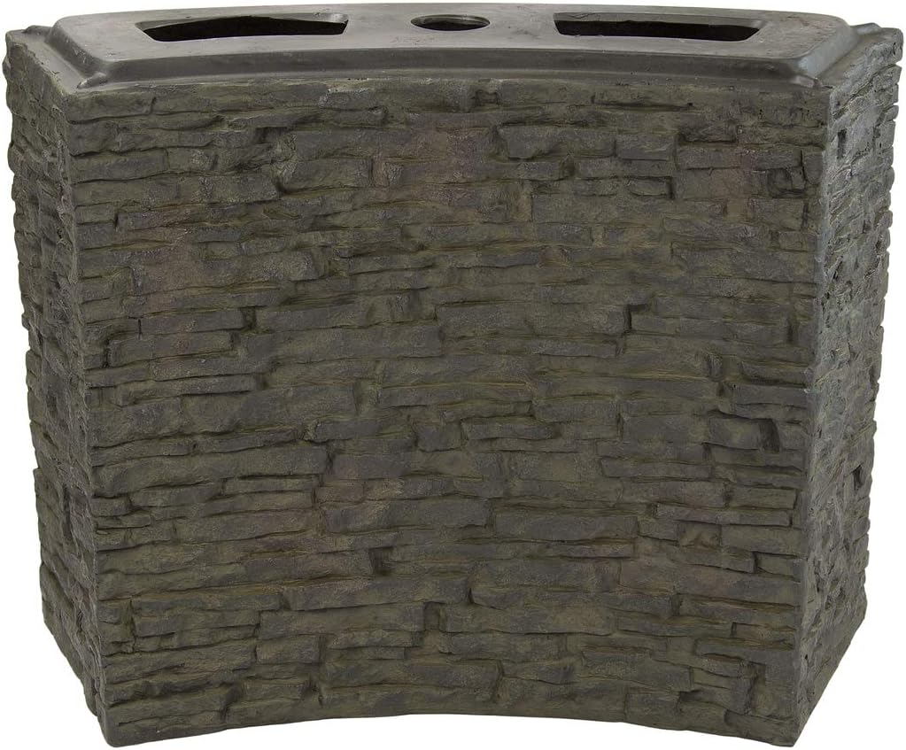 Aquascape Curved Stacked Slate Fountain Wall Base, Large | 78282
