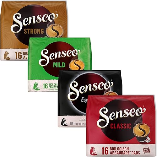 Miniatura 1 de Senseo Paquete variado de cápsulas de café clásicas suaves fuertes espresso cápsulas de café de una sola porción paquete a granel para máquina de