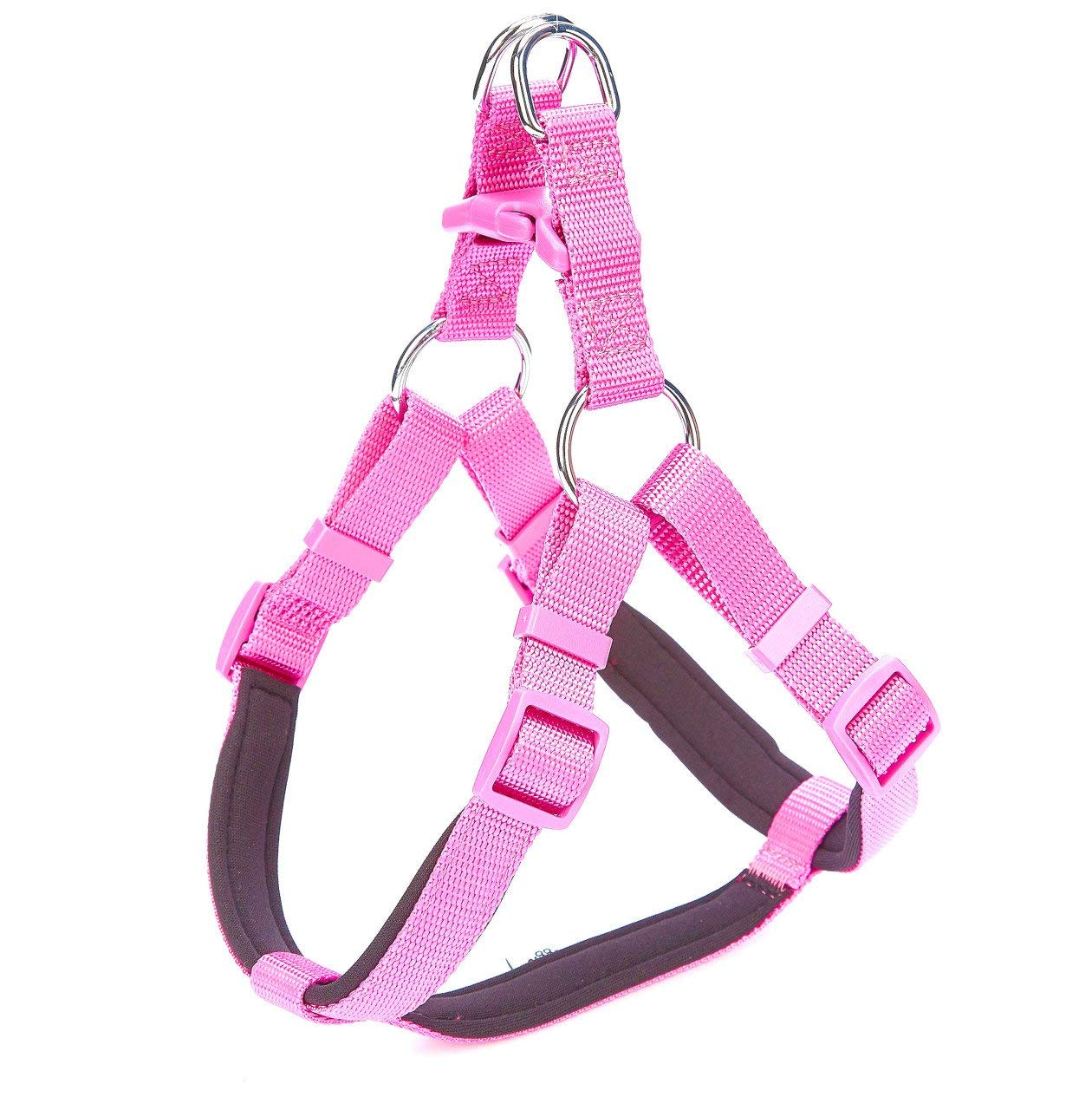 Doggie Konforlu Dokumadan El Yapımı Ronin Model Köpek Göğüs Tasması L-2x55-65 cm, Dsgtlpurple