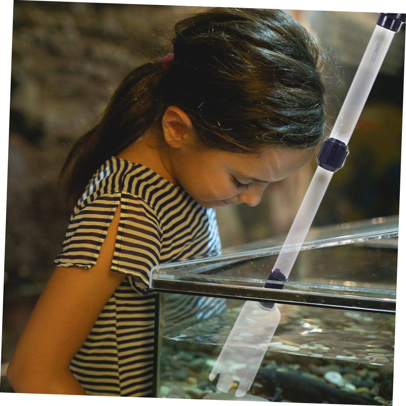 minkissy Limpiador eléctrico para acuarios, limpiador de grava, esponja de filtro de agua, 2 unidades