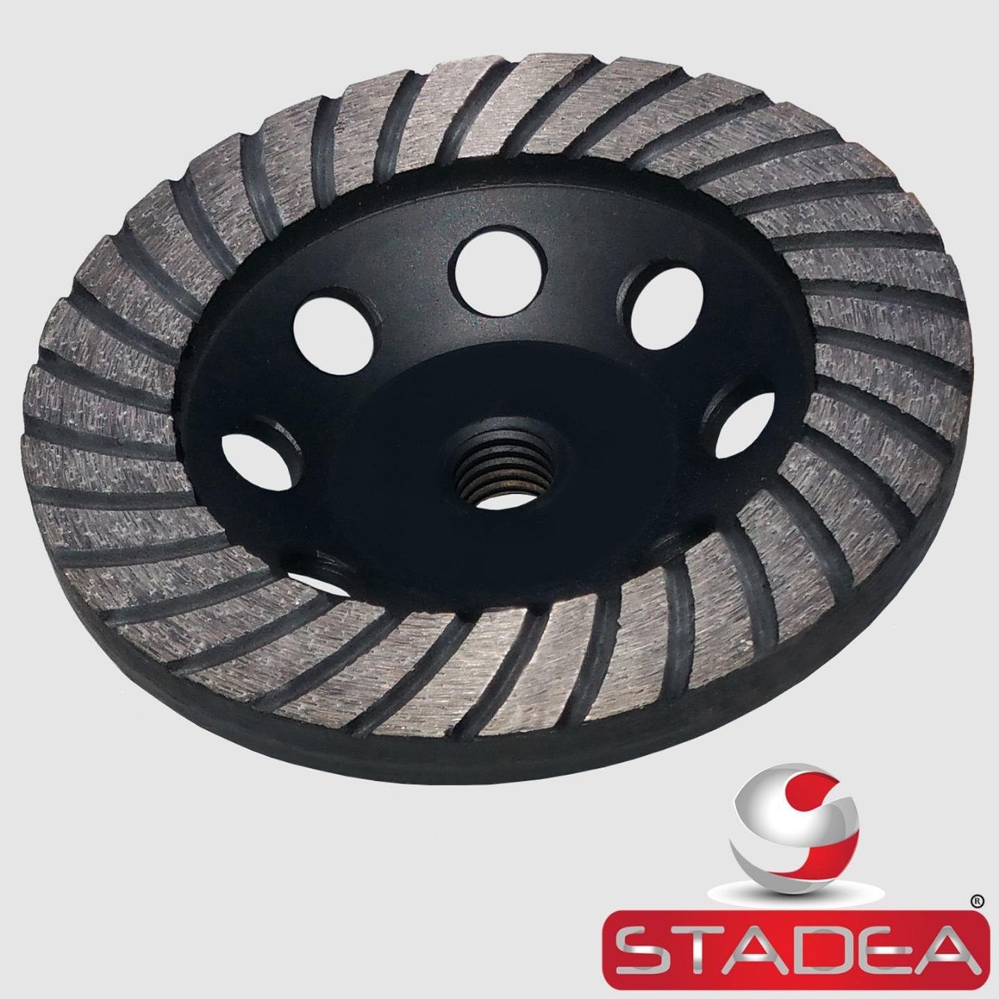 Stadea CWD103N Concrete Grinding Wheel Turbo Diamond Cup Grinding Wheel for Concrete Grinding, 5 Inch