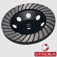Vista 2 de Stadea CWD103N Muela abrasiva concreta Turbo Diamond Cup Muela abrasiva para molienda concreta, 5 pulgadas