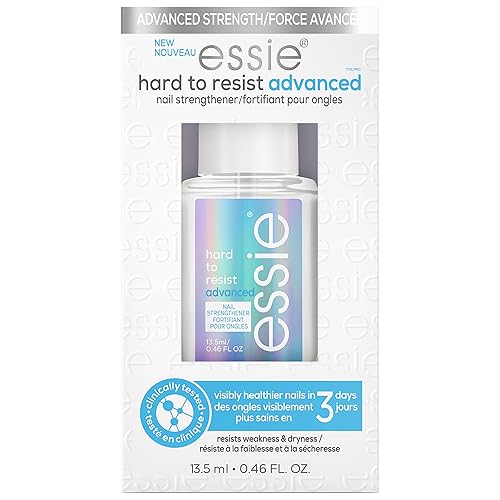 essie Nail Care Hard to Resist Advanced - Tratamiento fortalecedor de uñas, reparación de uñas dañadas, vegano y libre de 8 sustancias nocivas, 0.46