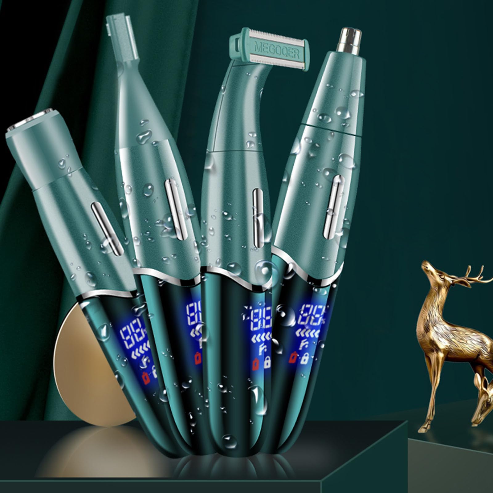 4 In1 épilateur électrique femmes rasoir rasoir de sourcils jambe visage épilateur tondeuse Rechargeable dame rasage