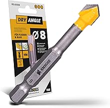 Anvil DryAngle Diameter 8 mm Tile Drill, Glass Drill, Ceramic Drill, Hexagonal Shank for Drills, Glass / Wall Tiles, Roof Tiles, Ceramic Drilling